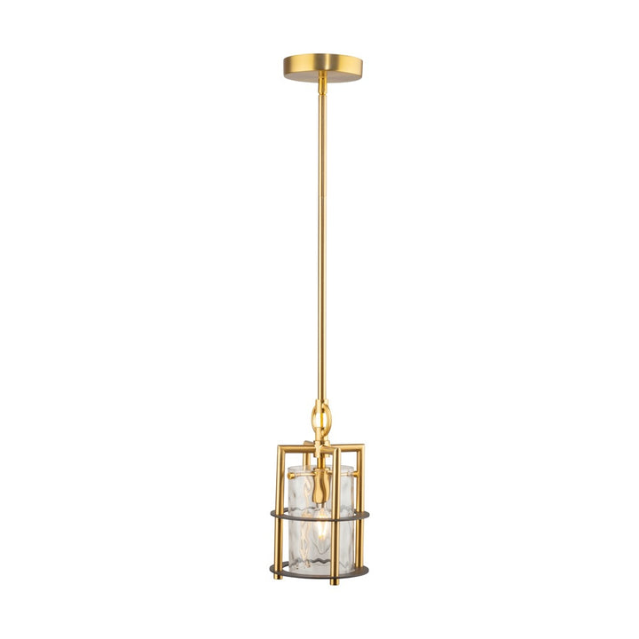 Burford Collection 1-Light Pendant Brass & Black