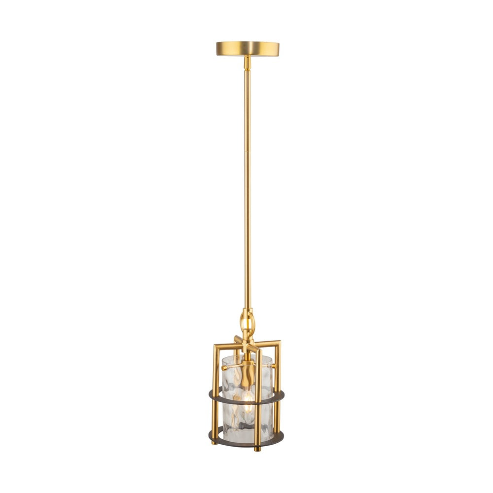 Burford Collection 1-Light Pendant Brass & Black