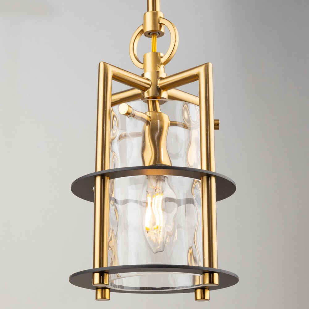 Burford Collection 1-Light Pendant Brass & Black