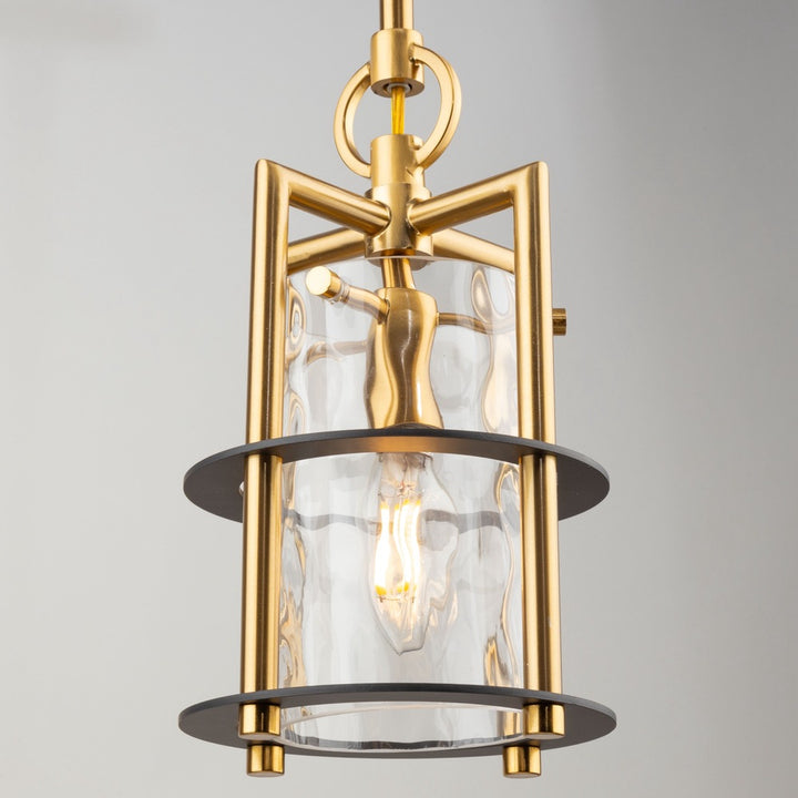 Burford Collection 1-Light Pendant Brass & Black
