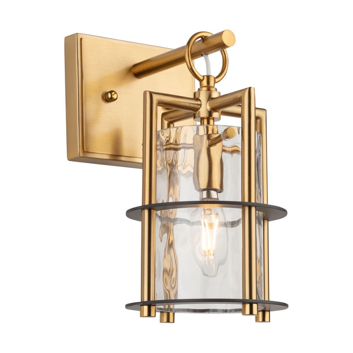Burford Collection 1-Light Sconce Brass & Black