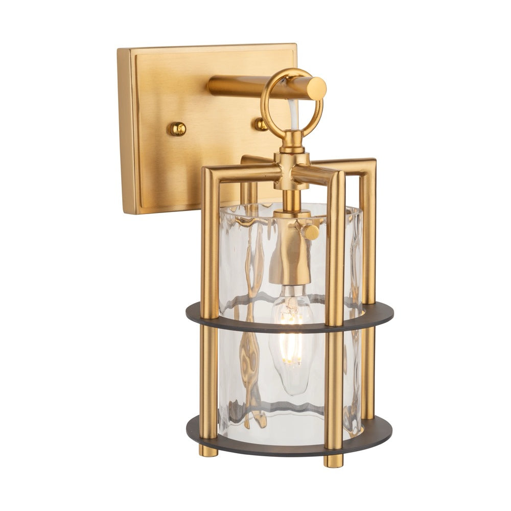 Burford Collection 1-Light Sconce Brass & Black