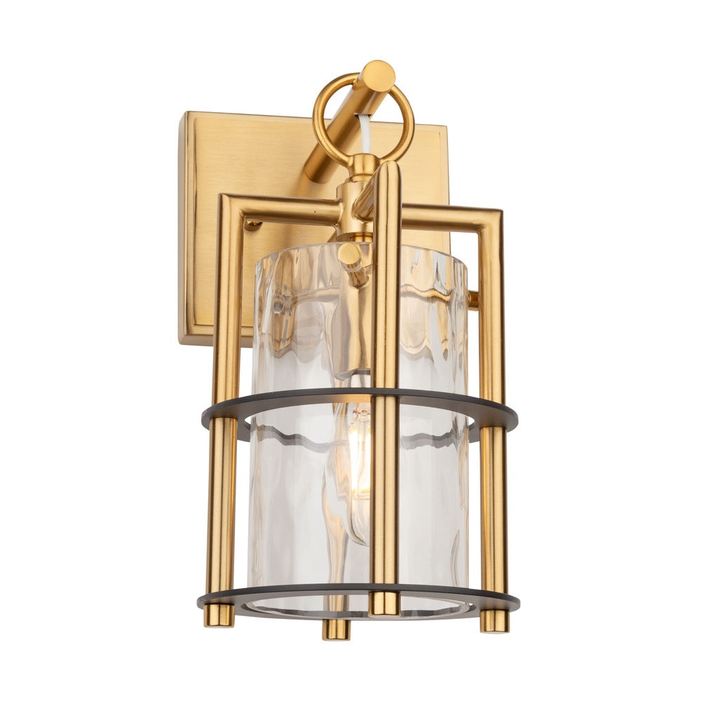 Burford Collection 1-Light Sconce Brass & Black
