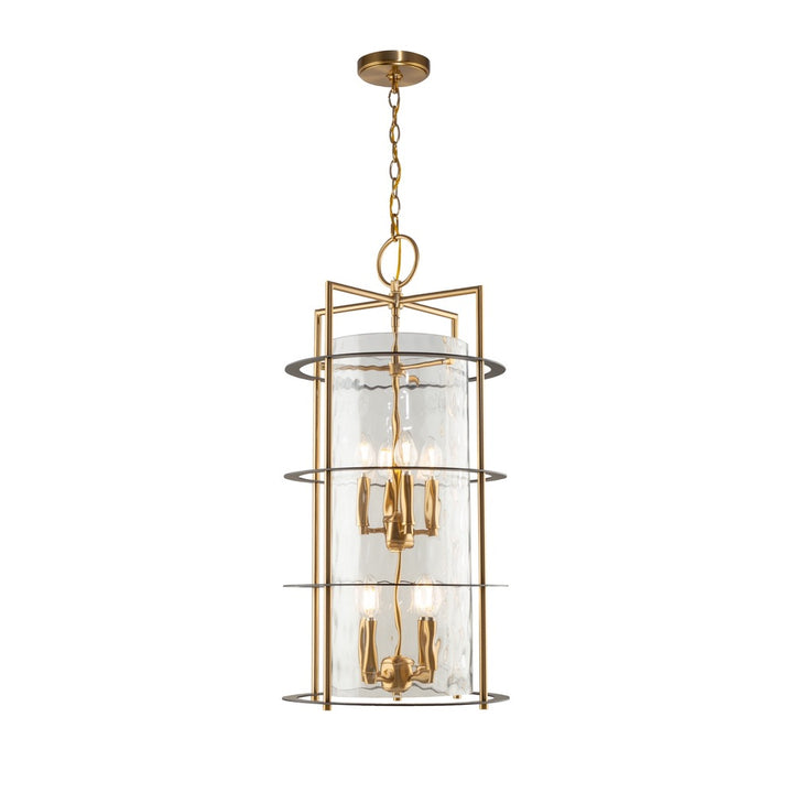 Burford Collection 8-Light Chandelier Brass & Black