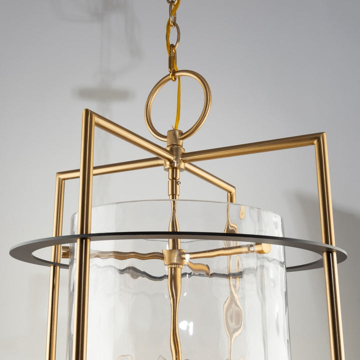 Burford Collection 8-Light Chandelier Brass & Black