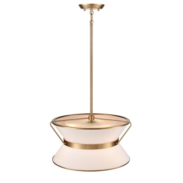 Layla Chandelier 17" Diameter Brushed Brass