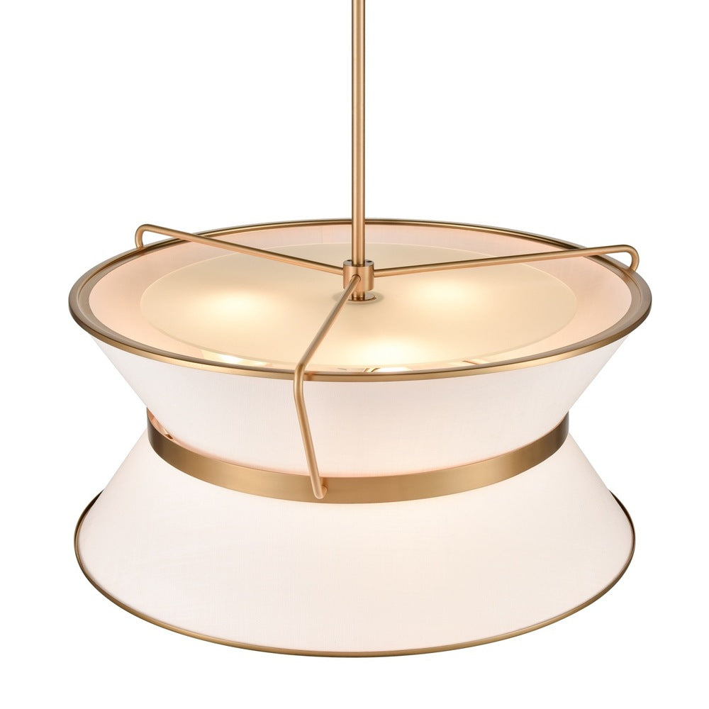 Layla Chandelier 23.5" Diameter Brushed Brass