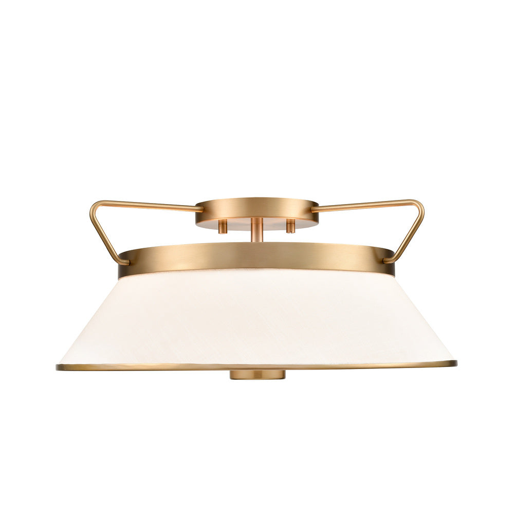 Layla Semi Flushmount Brushed Brass