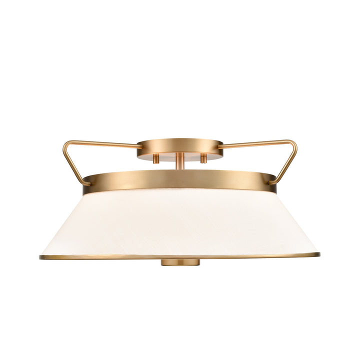 Layla Semi Flushmount Brushed Brass