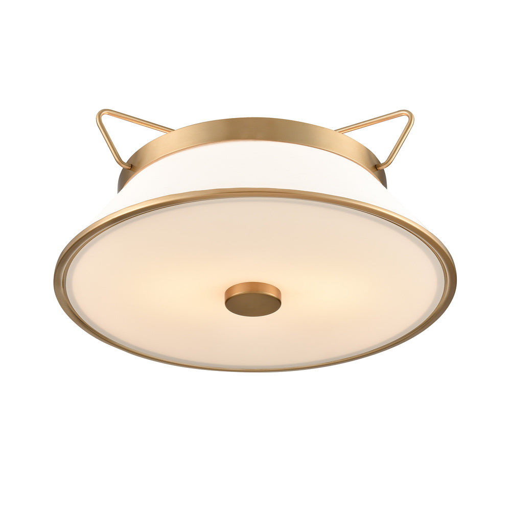 Layla Semi Flushmount Brushed Brass