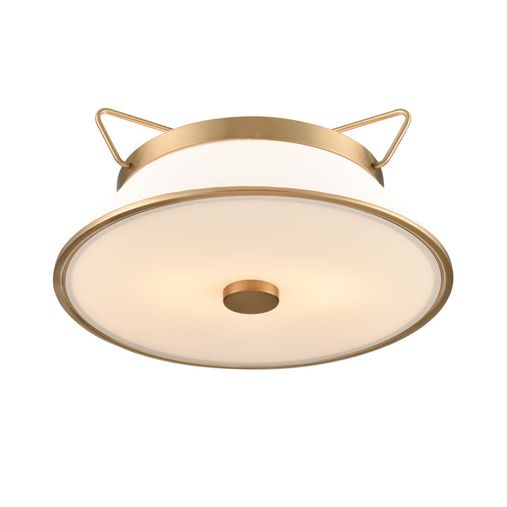 Layla Semi Flushmount Brushed Brass