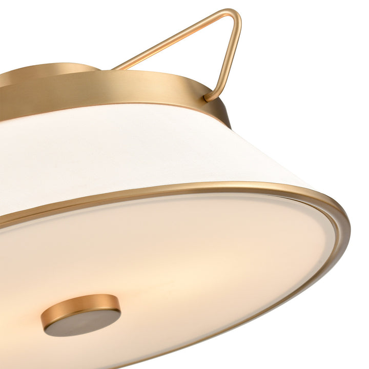Layla Semi Flushmount Brushed Brass