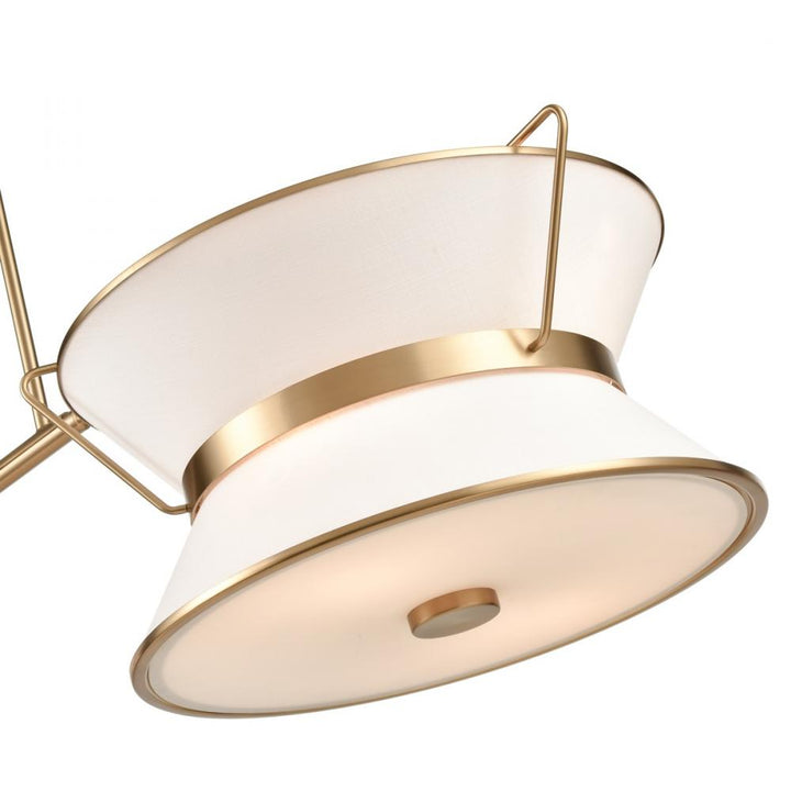 Layla Linear Island Fixture Brushed Brass