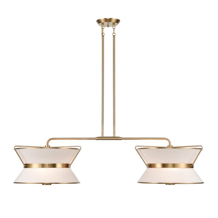 Layla Linear Island Fixture Brushed Brass