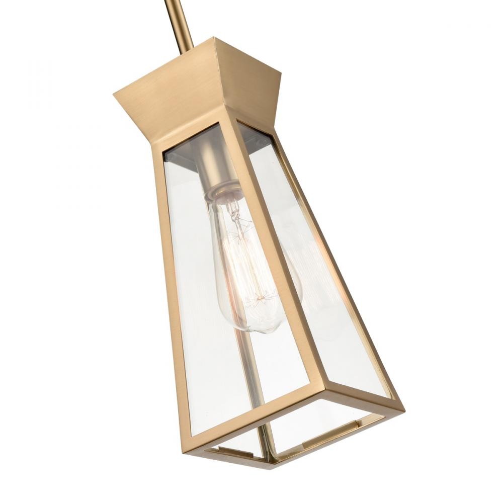 Lucian Single Pendant Brushed Brass