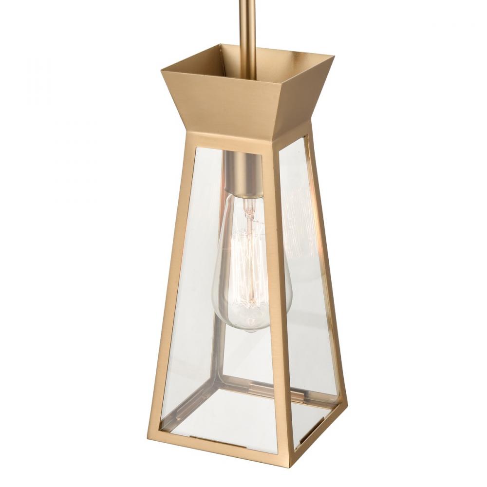 Lucian Single Pendant Brushed Brass