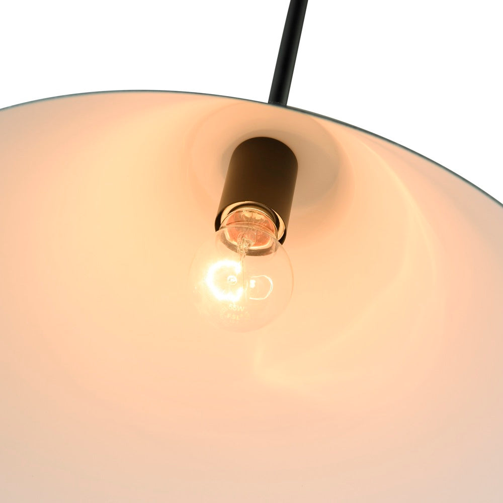Baltic Collection 1-Light Pendant Black and Brushed Brass