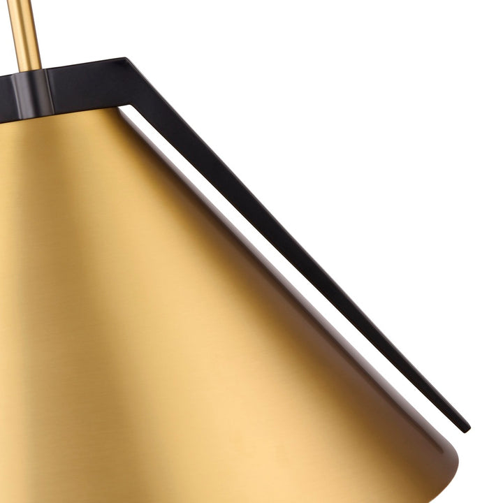 Baltic Collection 1-Light Pendant Brass and black