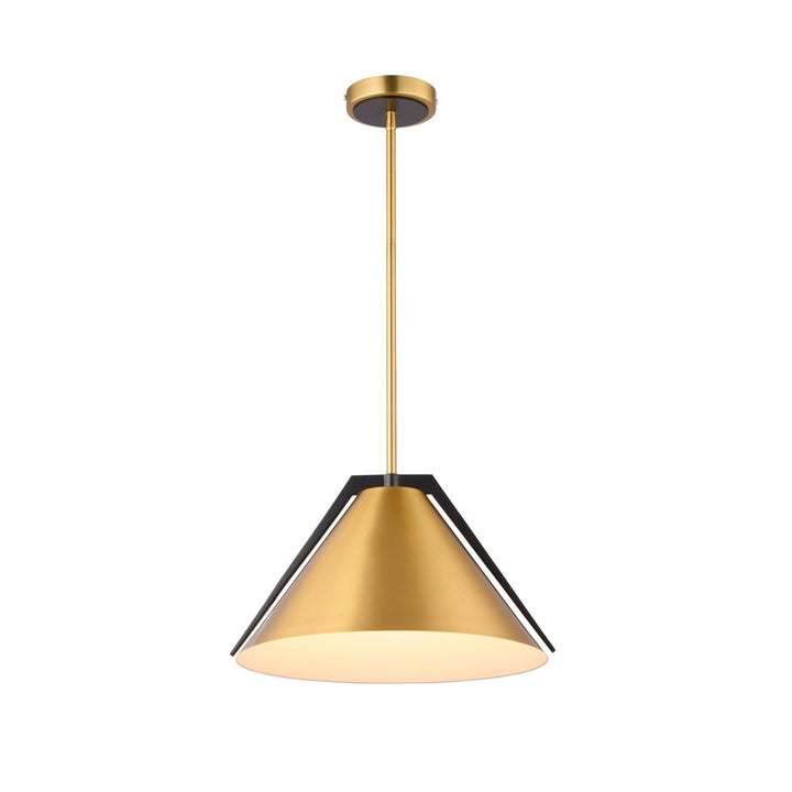 Baltic Collection 1-Light Pendant Brass and black