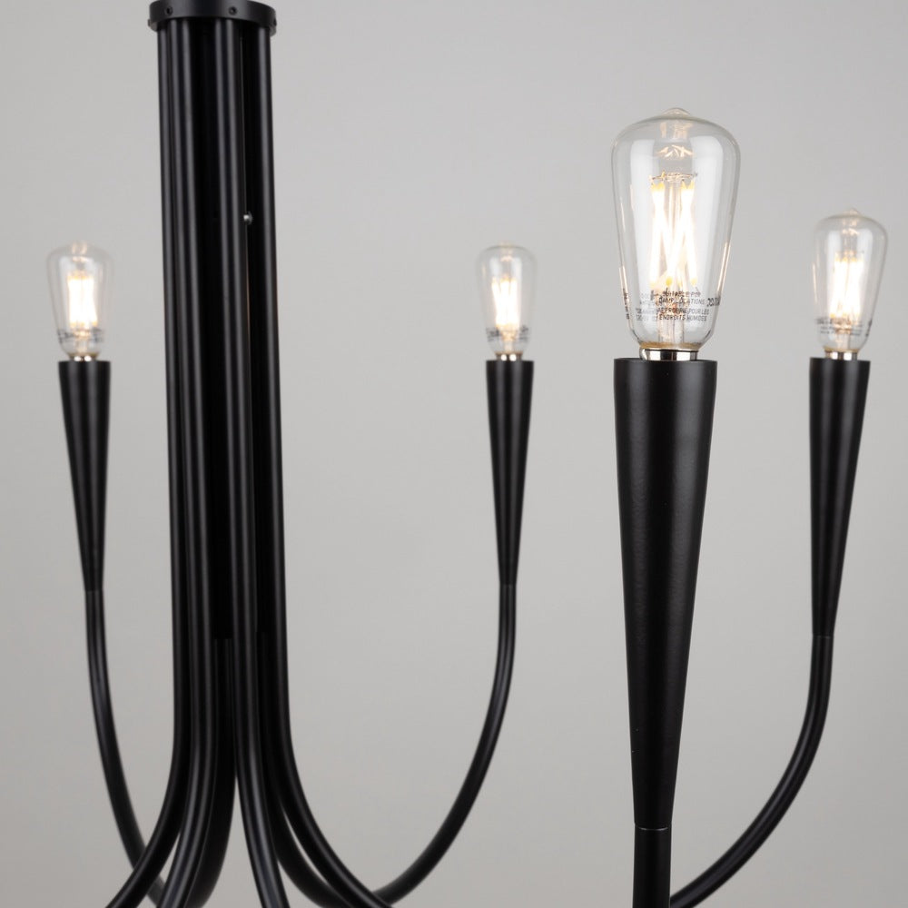 Bronte Collection 6-Light Chandelier Black