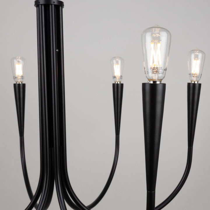 Bronte Collection 6-Light Chandelier Black