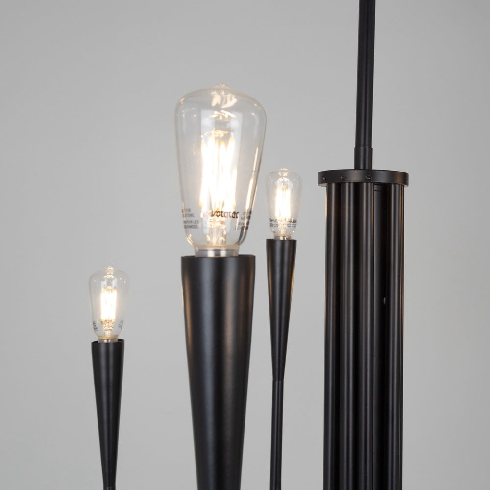 Bronte Collection 9-Light Chandelier Black