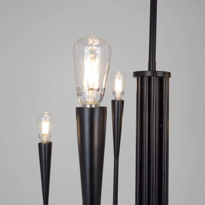 Bronte Collection 9-Light Chandelier Black