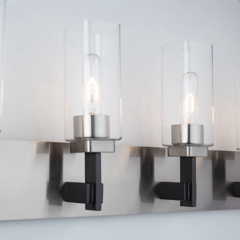 Arlington Collection 4-Light Bathroom Vanity Fixture Satin Nickel