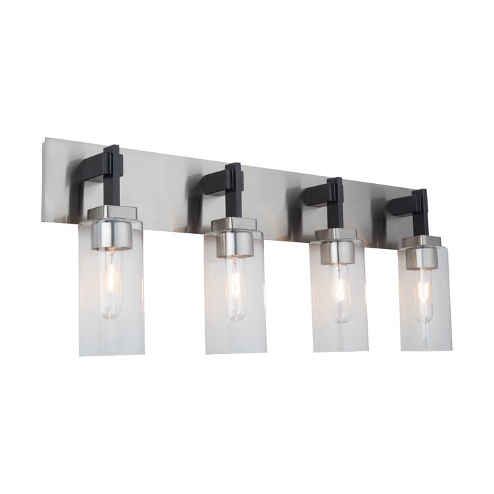Arlington Collection 4-Light Bathroom Vanity Fixture Satin Nickel