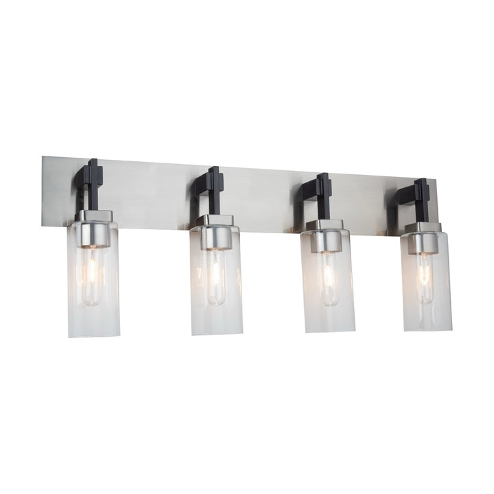 Arlington Collection 4-Light Bathroom Vanity Fixture Satin Nickel