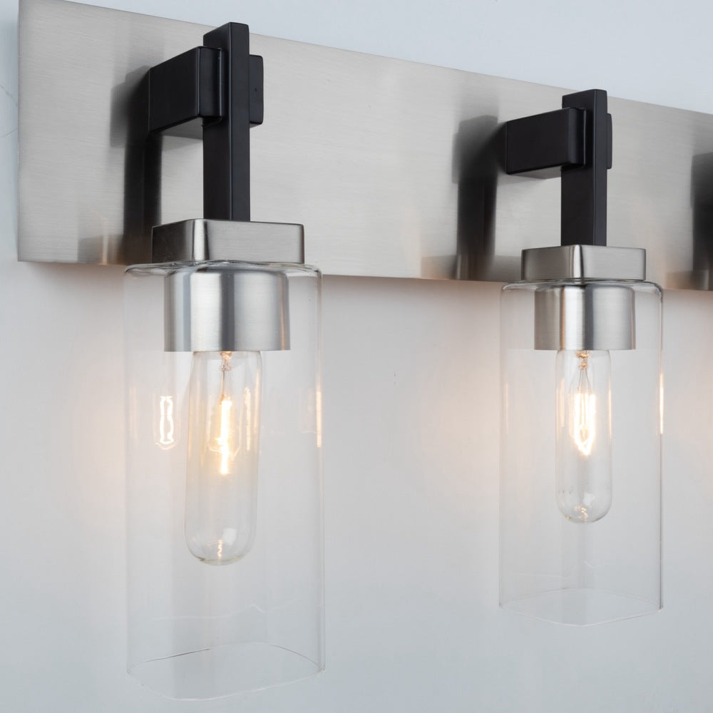 Arlington Collection 4-Light Bathroom Vanity Fixture Satin Nickel