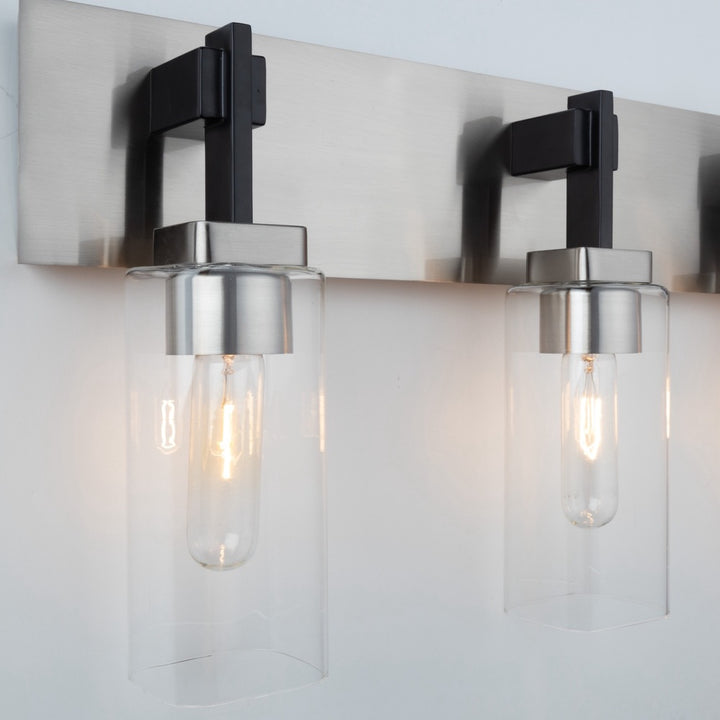 Arlington Collection 4-Light Bathroom Vanity Fixture Satin Nickel