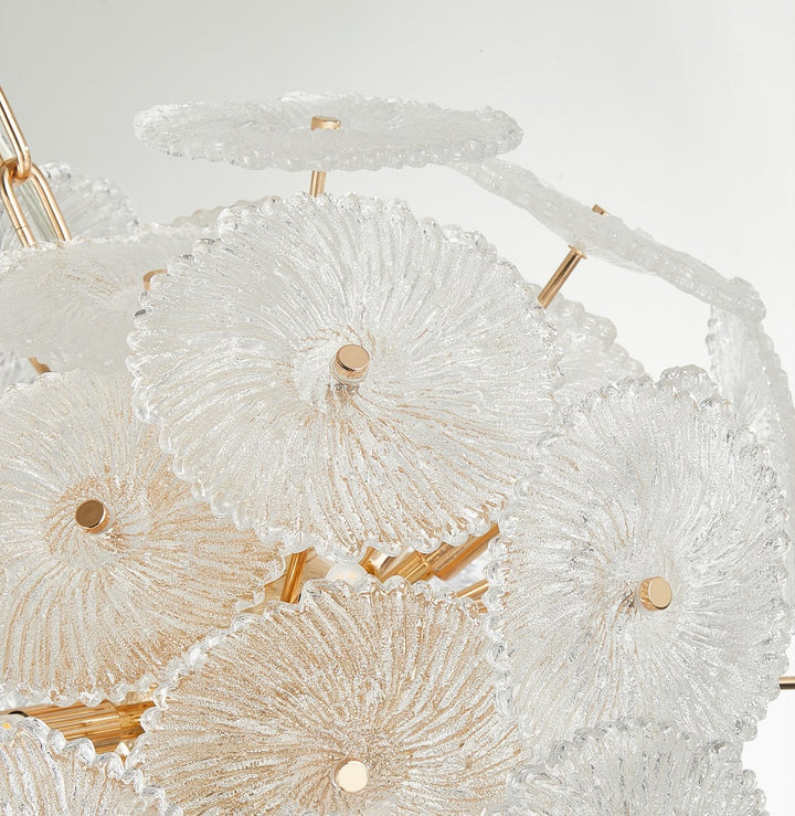 Bloom Collection 18-Light 19.5" Chandelier Brass