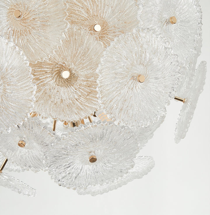 Bloom Collection 18-Light 19.5" Chandelier Brass