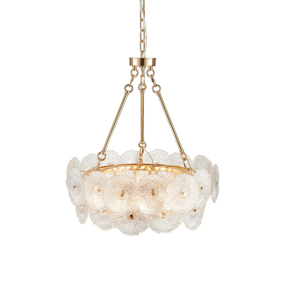 Bloom Collection 15-Light Chandelier Brass