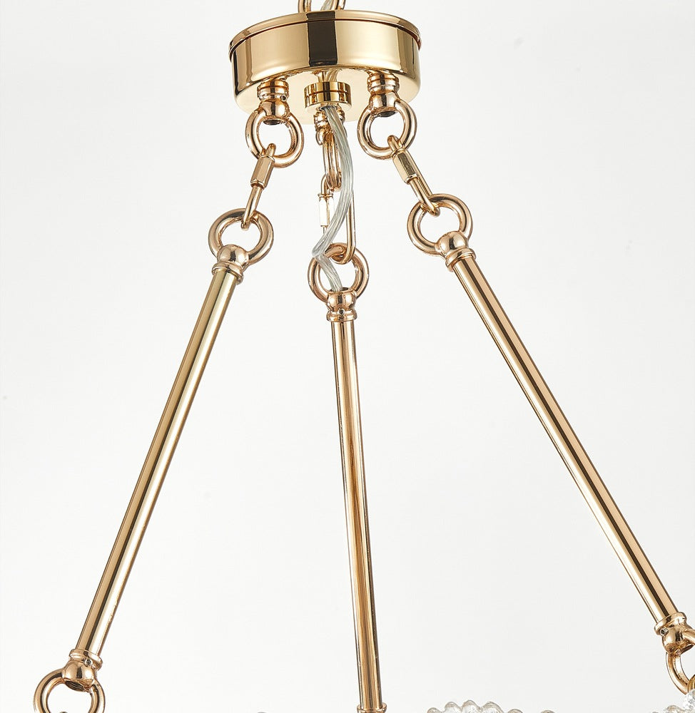 Bloom Collection 18-Light 31.5" Chandelier Brass