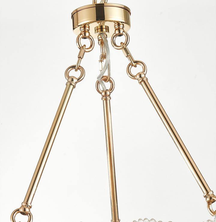Bloom Collection 18-Light 31.5" Chandelier Brass