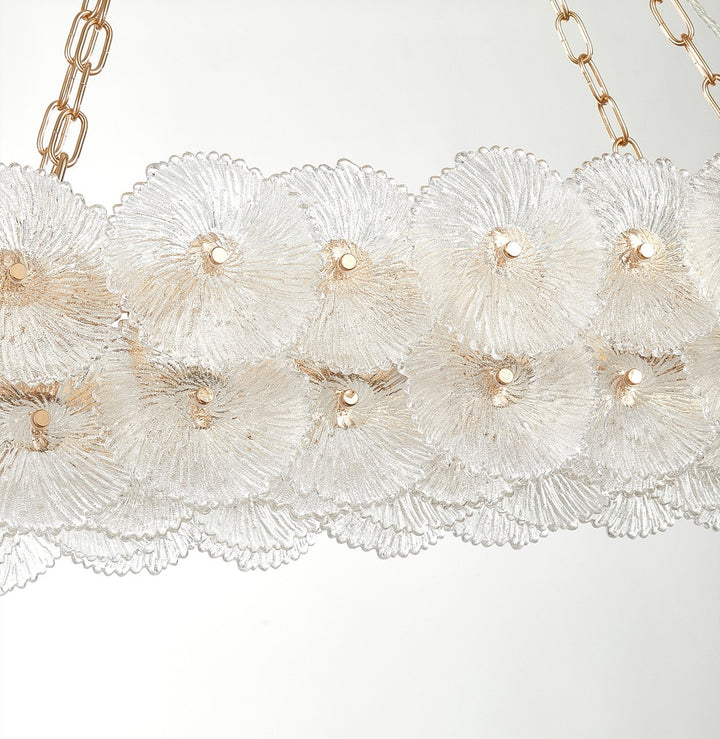 Bloom Collection 18-Light 47.25" Chandelier Brass