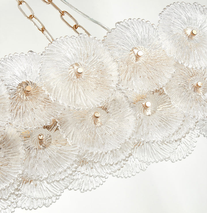 Bloom Collection 18-Light 47.25" Chandelier Brass