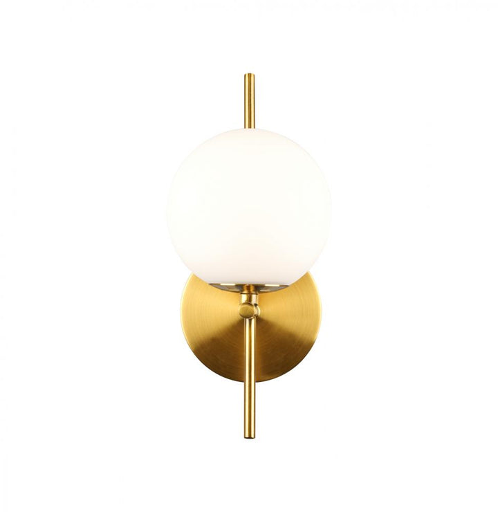 Modena-1-Light Wall Sconce-Plated Brushed Brass