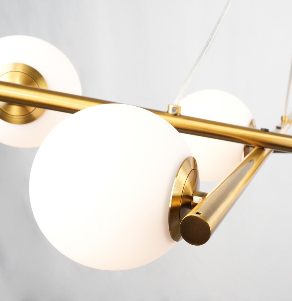 Modena-9-Light Chandelier-Plated Brushed Brass