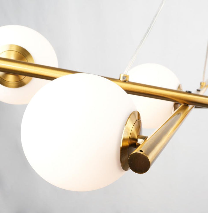 Modena-9-Light Chandelier-Plated Brushed Brass