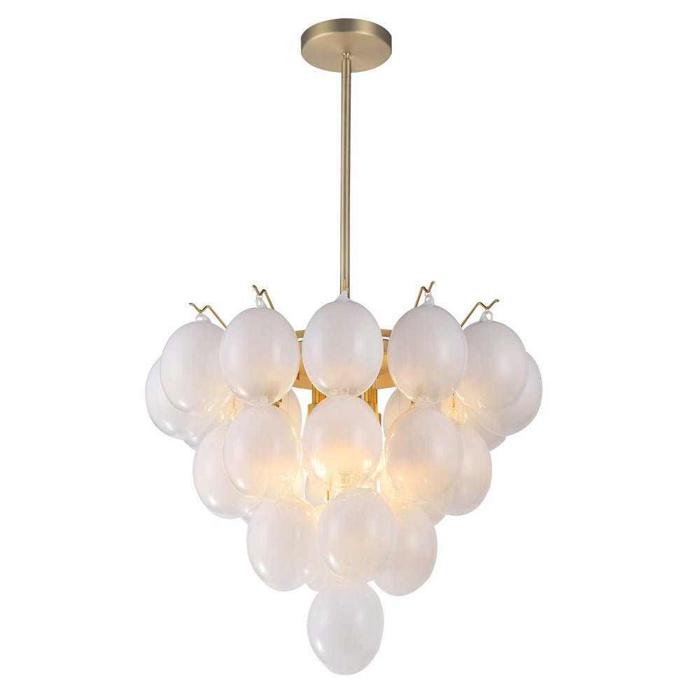 Globo Collection 9-Light Chandelier Brass