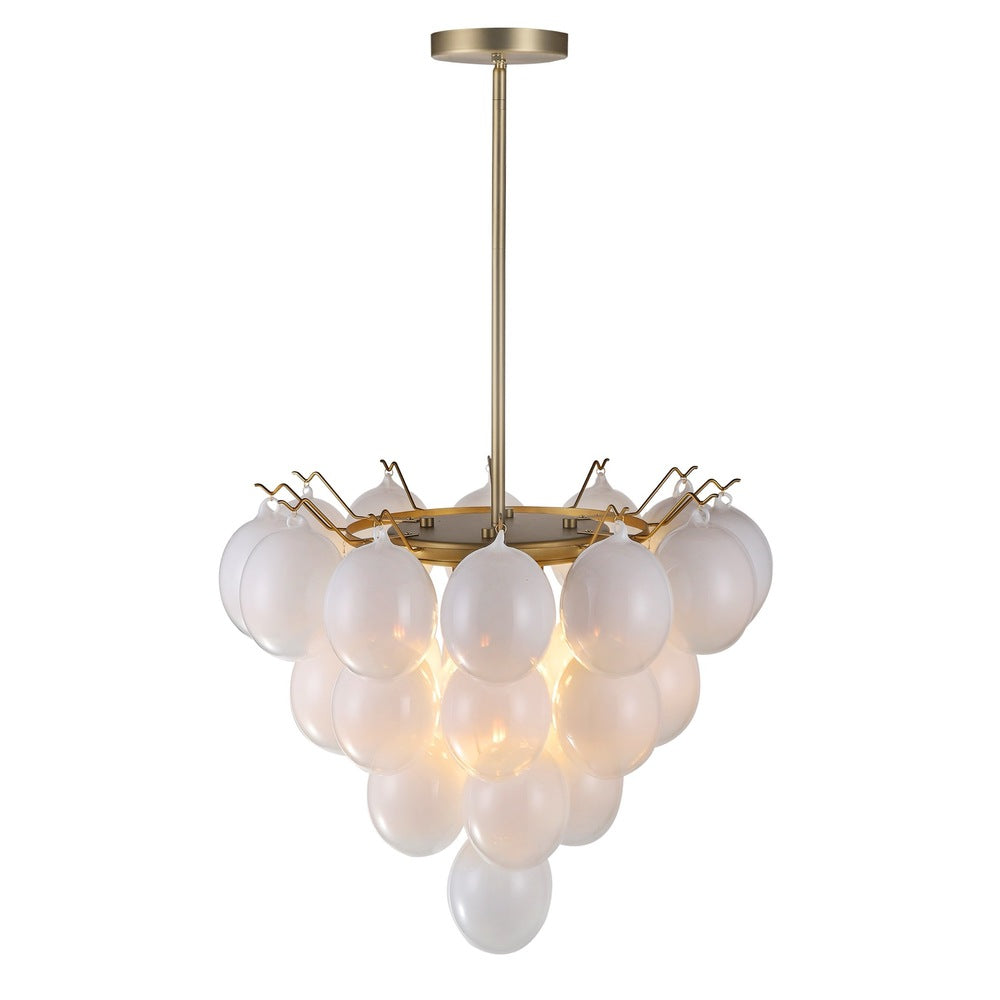 Globo Collection 9-Light Chandelier Brass