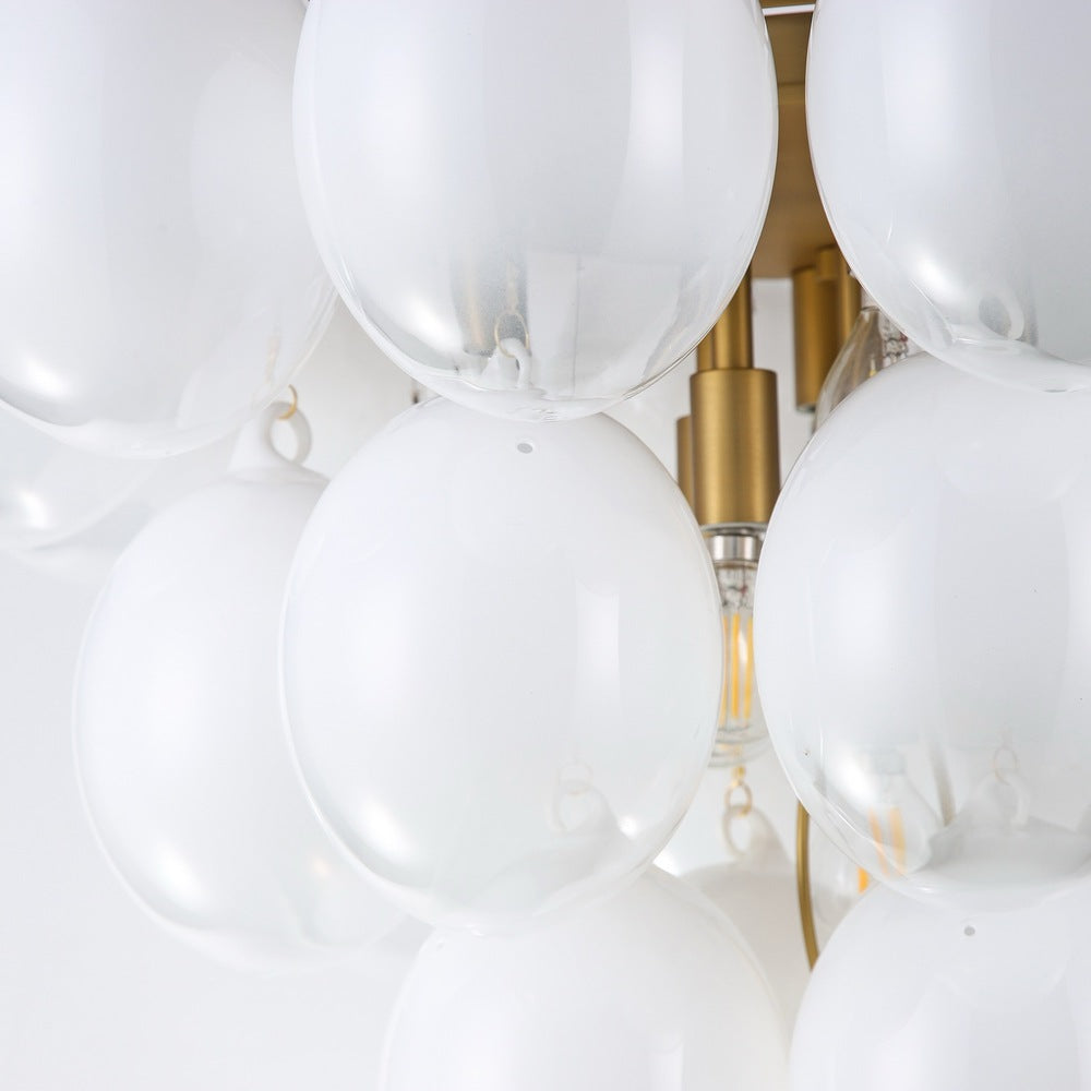 Globo Collection 9-Light Chandelier Brass