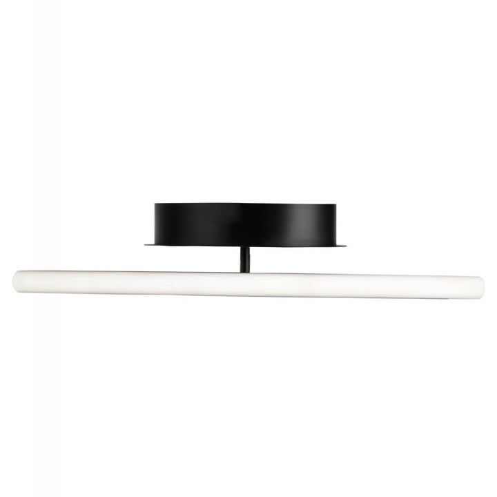 Gemini 18W LED Flush Mount Black and Nickel