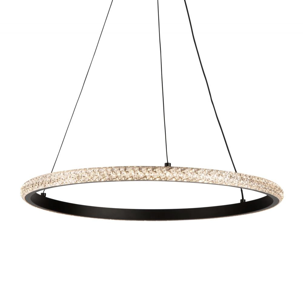 Nova 24W LED Pendant Black