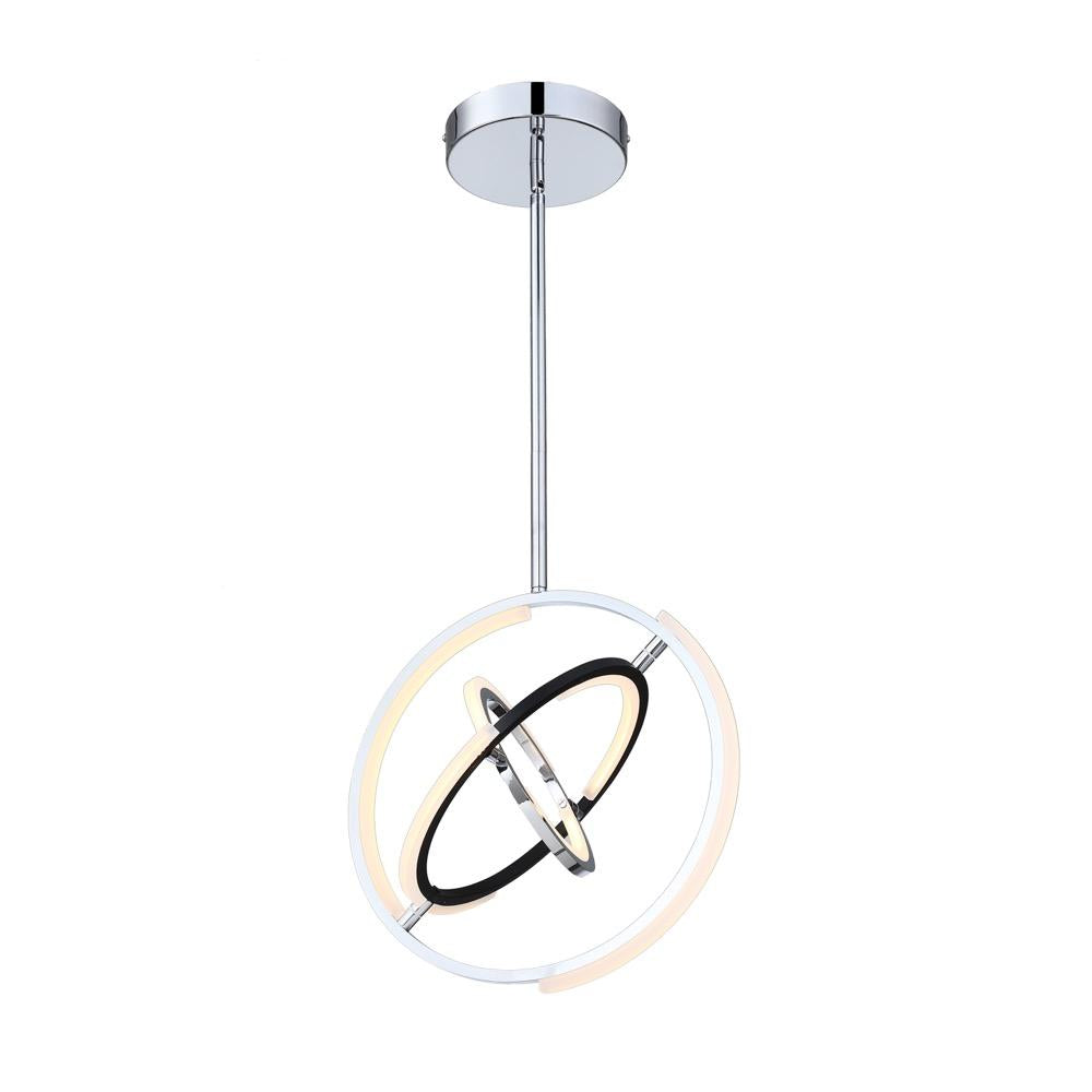 Trilogy Collection Integrated LED 17 in. Pendant, Polished Nickel
