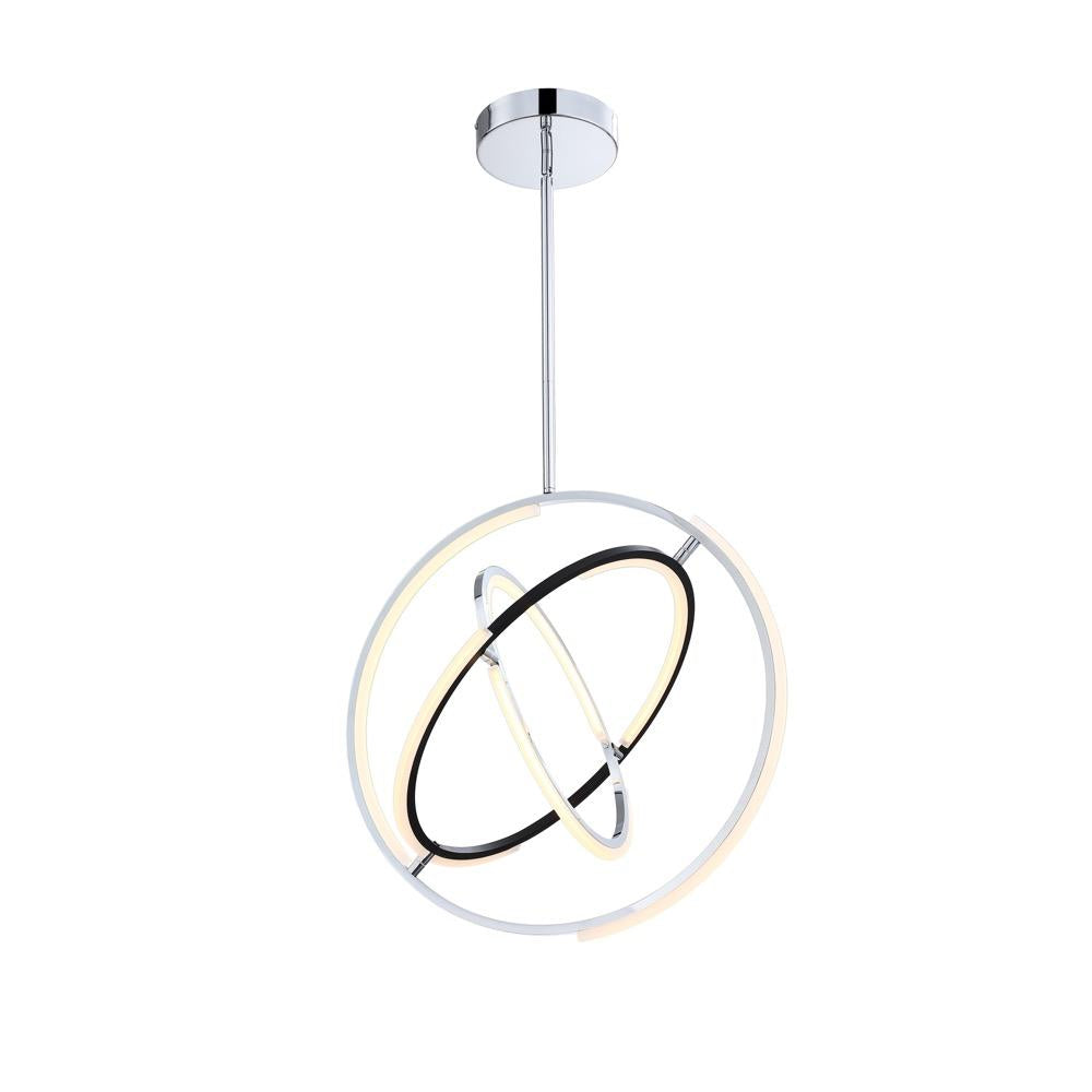 Trilogy Collection Integrated LED 24 in. Pendant, Polished Nickel