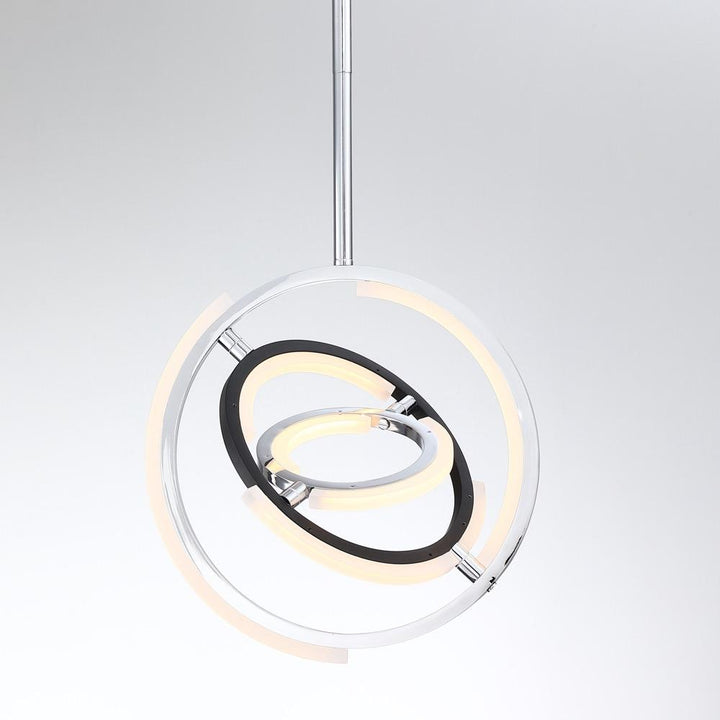 Trilogy Collection Integrated LED 13 in. Pendant, Polished Nickel